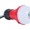 Glow Worm camping lamp with carabiner clip, red - Image 2